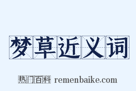 梦草近义词是什么意思的图片